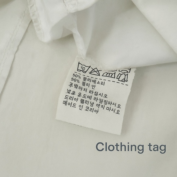 Korean-Inspired Wide Neck Button Crop Top | White | Size S | Minimalist - Picture 6 of 7